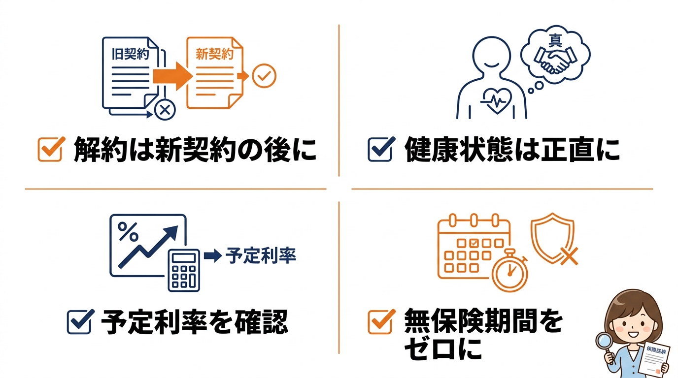失敗を避けるための見直しの注意点4つ