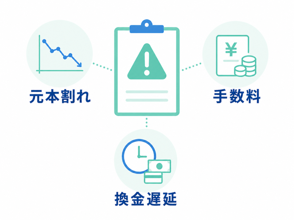 投資信託の購入前に知っておくべき3つのデメリットの画像